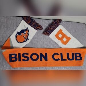 Bucknell University Bison Club Winter Scarf NEW